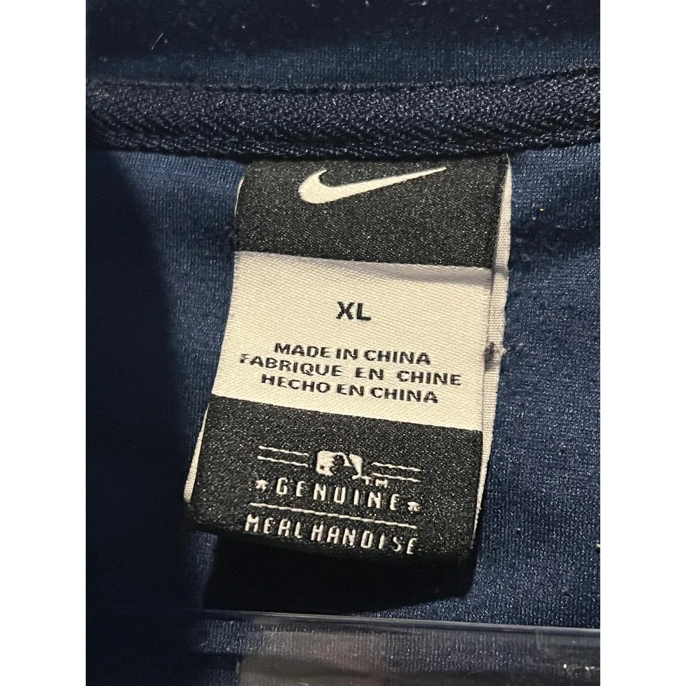 Nike MLB New York Yankees Track Jacket Navy Blue Full Zip Women XL Fitted